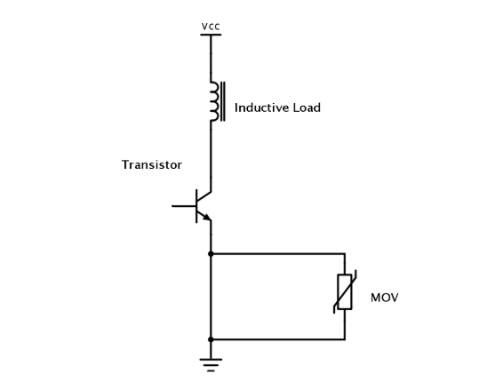 Mạch Sau đây Sẽ Trình Bày Một Varistor điển Hình Bảo Vệ Một Bóng Bán Dẫn